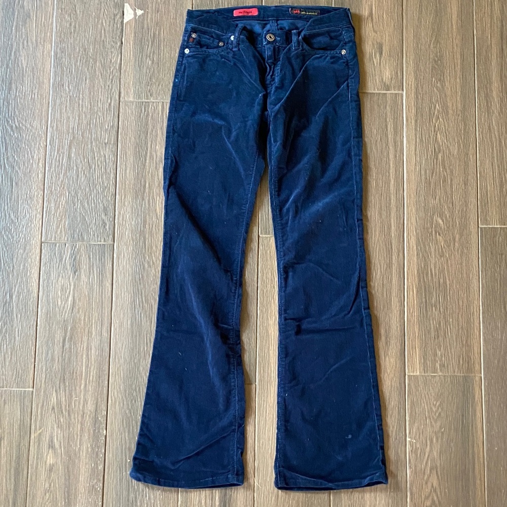 AG Adriano Goldschmied Navy Blue Corduroy Pants - Size 27